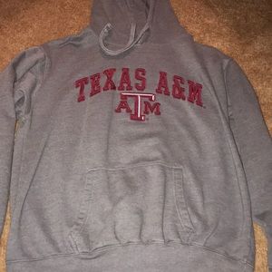 Texas A&M hooded grey sweatshirt